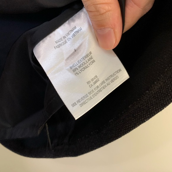 THEORY Zulle Wool A-Line Suiting Skirt Charcoal - Picture 7 of 11